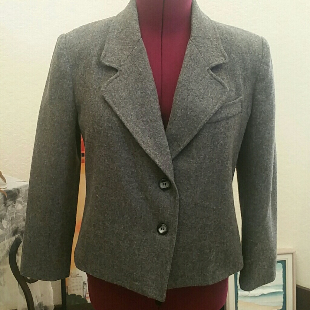 Wool Blend Mark Jacket